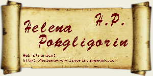 Helena Popgligorin vizit kartica